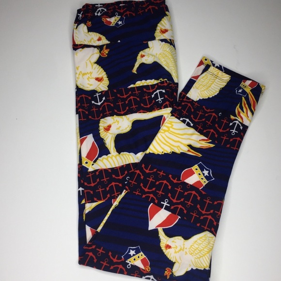 LuLaRoe NWOT T/C Americana buttery soft leggings. - Picture 1 of 8